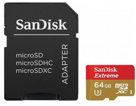 Карта памяти SanDisk microSDHC Ultra Class 10 UHS-I U1 (80/10Mb/s) 64Gb + ADP фото