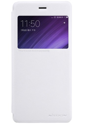 Чехол-книжка для Xiaomi Redmi 4 Pro (белый), Nillkin Sparkle Leather Case фото
