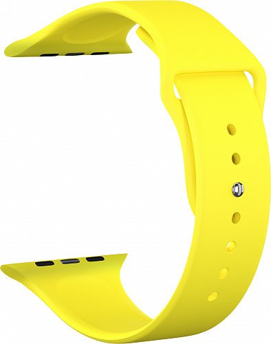Ремешок силиконовый для Apple Watch 40мм, желтый фото