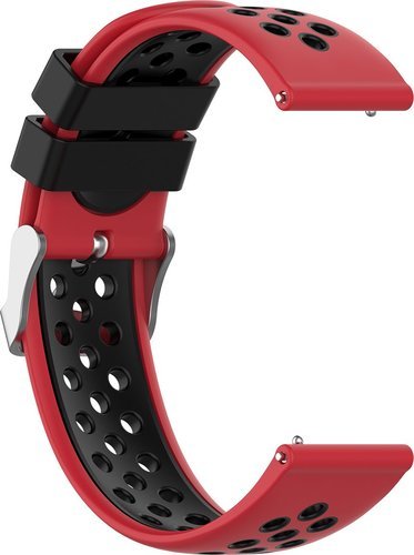 Универсальный ремешок Bakeey 22мм для часов Haylou Solar / Huawei Watch GT / Xiaomi Watch Color / BW-HL3 BW-AT1 / Amazfit GTR 47мм, черно-красный фото