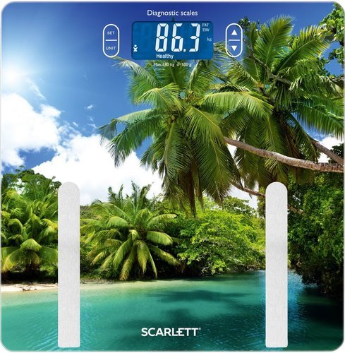 Весы напольные электронные Scarlett SC-BS33ED12 макс.180кг рисунок фото