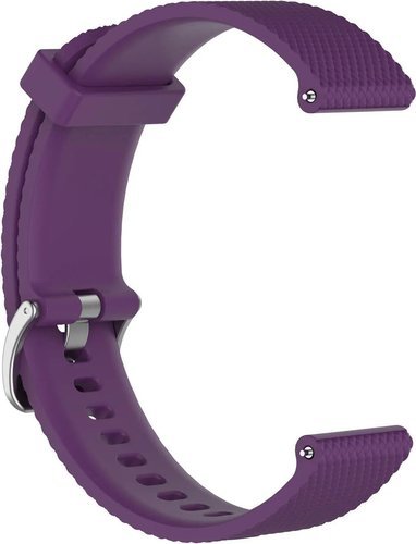 Универсальный силиконовый ремешок Bakeey 20 мм для смарт-часов, фиолетовый фото
