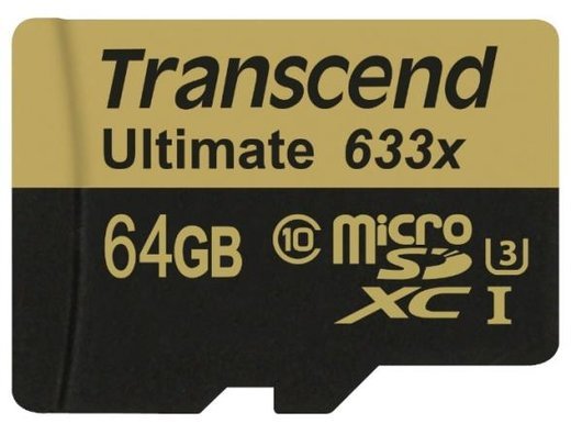 Карта памяти Transcend microSDXC 64GB Class 10 UHS-I U3 (95/85/Mb/s) + ADP фото