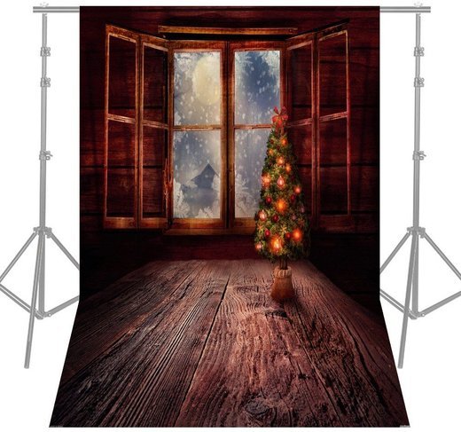 Фон Andoer 1,5 x 2,1 м, рождественская ёлка фото