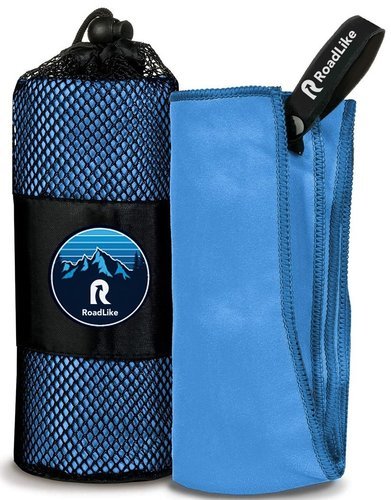 Полотенце спортивное охлаждающее RoadLike Camp 70*140 см синий фото