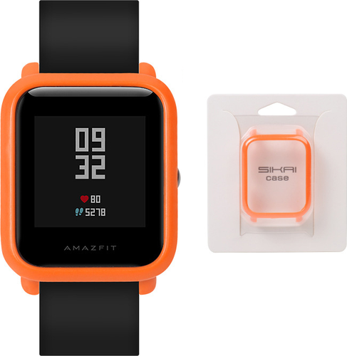 Защитная накладка для часов Amazfit Bip Lite, оранжевый фото
