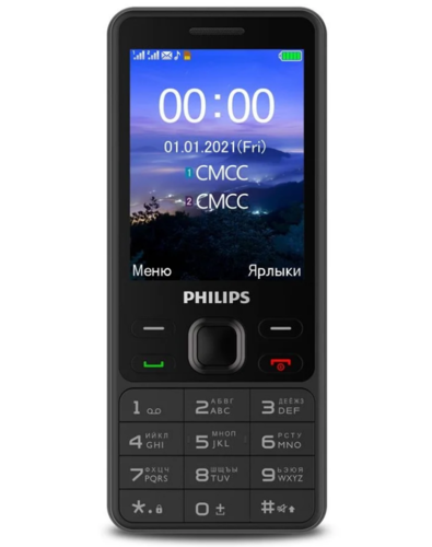 Мобильный телефон Philips Xenium E185 Черный фото
