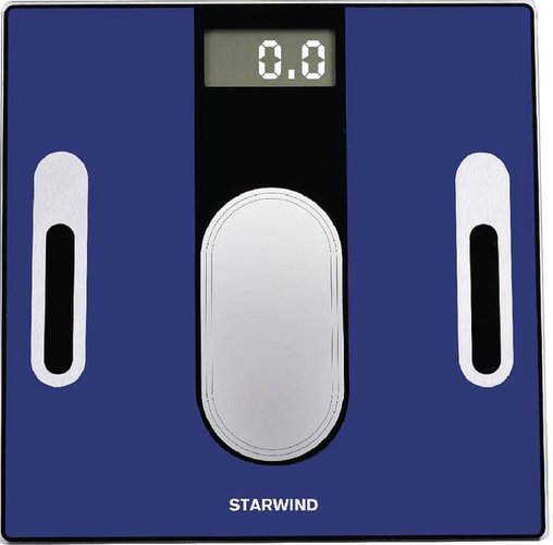 Весы напольные электронные Starwind SSP6050 макс.180кг синий фото