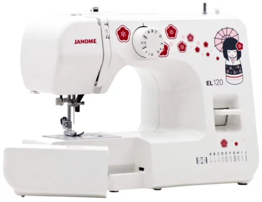 Швейная машина Janome EL120 белый/рисунок фото