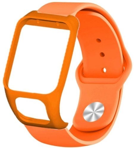 Силиконовый ремешок Bakeey для часов Tomtom Runner 3/Runner 2, TomTom Adventurer, оранжевый фото