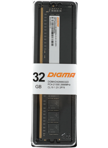 Память оперативная DDR4 32Gb Digma 2666MHz (DGMAD42666032D) фото