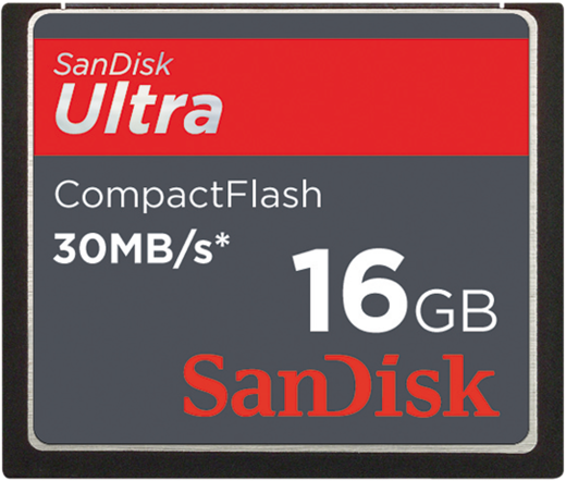 Карта памяти SanDisk CompactFlash Ultra (50/30MB/s) 16GB фото