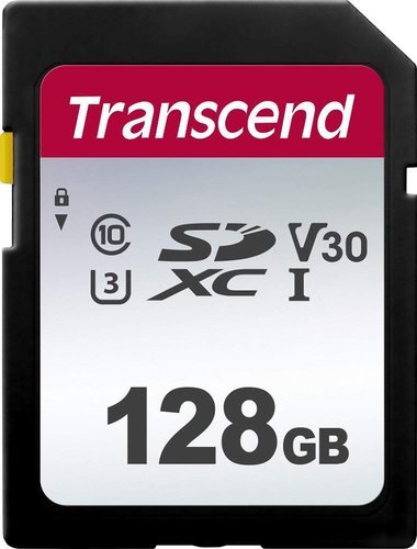 Карта памяти Transcend SDXC 300S Class 10 UHS-I U1 (95/40 MB/s) 128GB фото