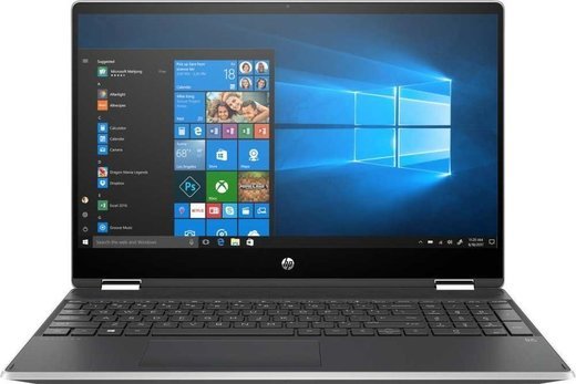 Ноутбук HP Pavilion x360 15-dq1005ur (Intel Core i5 10210U 1600MHz/15.6"/1920x1080/8GB/256GB SSD/Intel UHD Graphics/Win 10 Home), серебристый фото