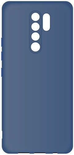 Чехол-накладка для Xiaomi Redmi Note 10 Pro синий, Microfiber Case, Borasco фото