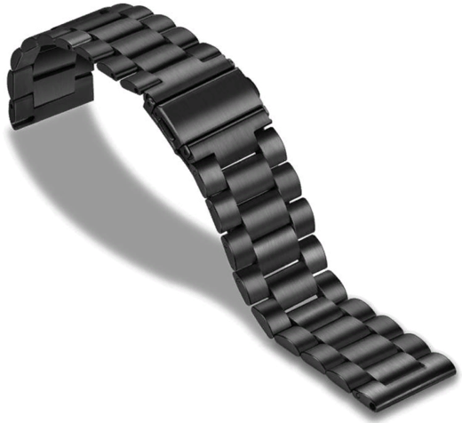 Ремешок Bakeey для часов Xiaomi, нержавеющая сталь, черный, 22мм фото