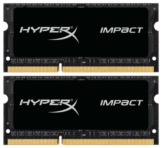 Память оперативная DDR3L SO-DIMM 8Gb (2x4Gb) Kingston HyperX Fury 1866MHz CL11 (HX318LS11IBK2/8) фото