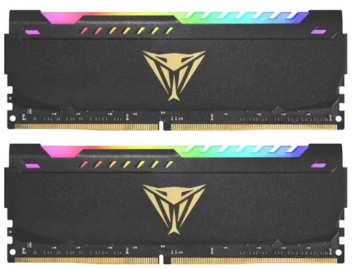 Память оперативная DDR4 32Gb (2x16Gb)Patriot Viper Steel RGB 3200MHz (PVSR432G320C8K) фото