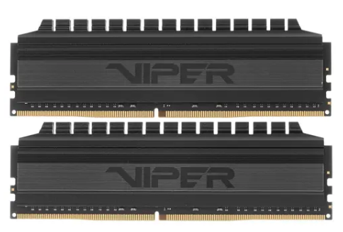 Память оперативная DDR4 32Gb (2x16Gb) Patriot Viper 4 Blackout 3600MHz (PVB464G360C8K) радиатор фото