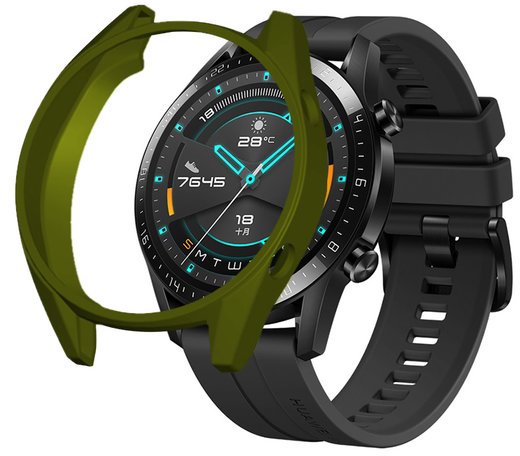 Силиконовая накладка Bakeey для часов Huawei Watch GT 46mm/Huawei Watch GT 2 46mm, хаки фото