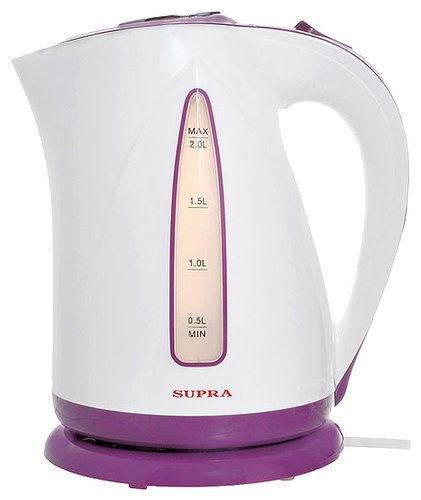 Чайник электрический Supra KES-2004 2л. 2200Вт фиолетовый/белый (корпус: пластик) фото
