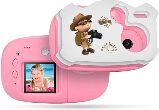 Цифровая камера Amkov Mini Kids, розовый фото